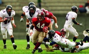 Nick Palazzo running the ball against Penn in the 2001 Ivy League Championship